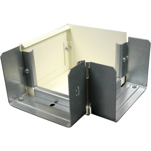 Middle Atlantic V6011TX Cable Management Wiremold 6000 Combination Flat Elbow Fitting - Elbow - Ivory - Steel (v6011tx) 786776105544