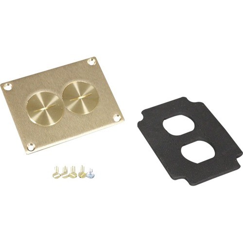 Middle Atlantic 828SPTC Faceplates & Mounting Boxes Wiremold Source I Cover Plate - 2 X Total Number Of Socket(s) - 1-gang - Brass - Brass, Metal (828sp 786564006251