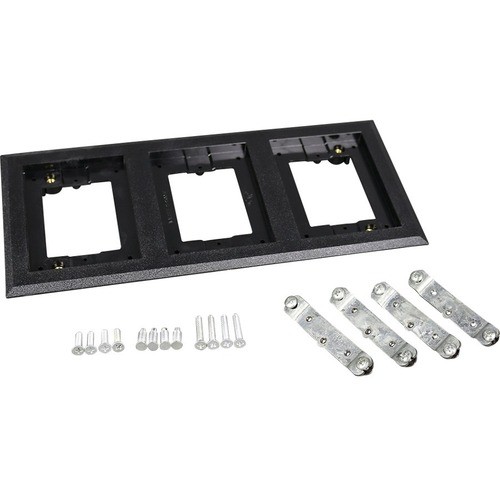 Middle Atlantic 837PCC-BRN Faceplates & Mounting Boxes Wiremold Flange - 3-gang - Brown - Brass (837pcc-brn) 837pccbrn 786564542346