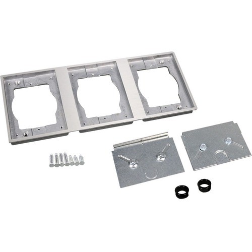 Middle Atlantic 838TAL-880S3 Faceplates & Mounting Boxes Wiremold Omnibox Series Kit - 3-gang - Brushed Aluminum (838tal-880s3) 838tal880s3 786564054207