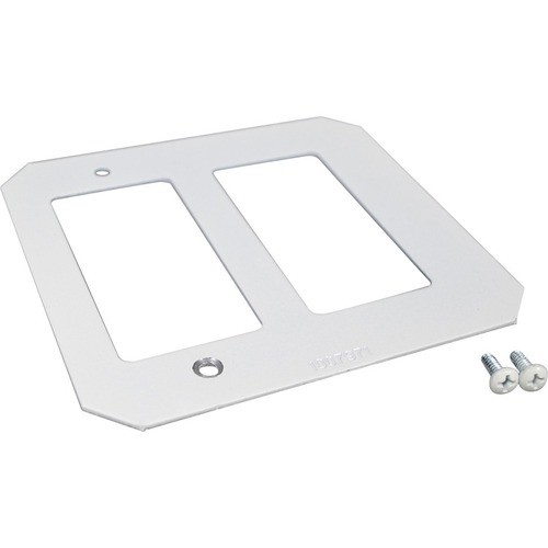 Middle Atlantic 8CREST Faceplates & Mounting Boxes Wiremold Evolution 8at Series Crestron Double Gang Plate - 2-gang - White (8crest) 786776151152
