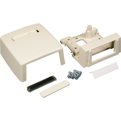 Middle Atlantic CM-MMB-231-WH Faceplates & Mounting Boxes Wiremold 400/800 One Insert Multimedia Box Fitting - 1-gang - White - Plastic (cm-mmb-231-wh) Cmmmb231wh 786776018868