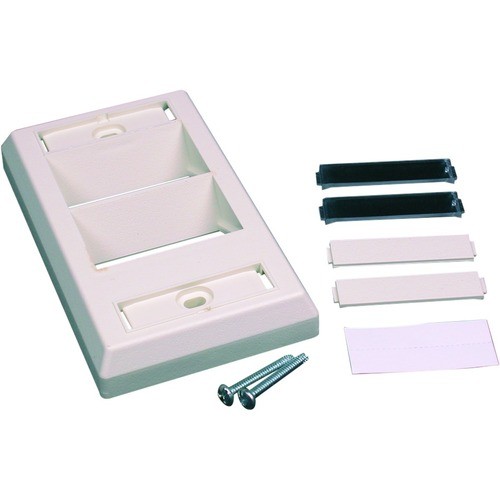 Middle Atlantic CM-SAP-G Faceplates & Mounting Boxes Wiremold Cm Single-gang Angled Faceplate - 1-gang - Gray - 1 (cm-sap-g) Cmsapg 786776185522