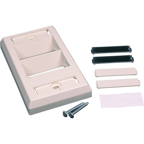 Middle Atlantic CM-SAP-GY Faceplates & Mounting Boxes Wiremold Cm Single-gang Angled Faceplate - 1-gang - Gray - Plastic (cm-sap-gy) Cmsapgy 786776185539