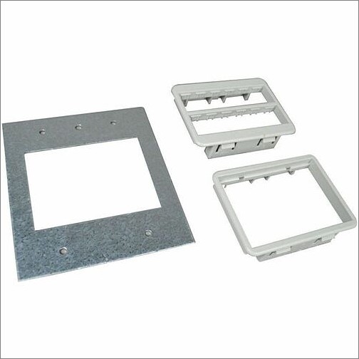 Middle Atlantic DGT-RT Faceplates & Mounting Boxes Wiremold Af Series Double-gang Plate - 2-gang - Light Gray - Die-cast Aluminum - 10 (dgt-rt) Dgtrt 786564006367