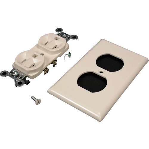 Middle Atlantic DRP20A-V Power Receptacles Wiremold 3000 Colormatch Ivory Duplex Receptacle And Plate Fitting (drp20a-v) Drp20av 786776041002