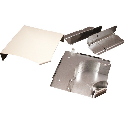 Middle Atlantic DS4011-DV Cable Management Wiremold Ds4000 Flat Elbow Fitting - Elbow - Fog White - Steel - 1 Pack (ds4011-dv) Ds4011dv 786776081282