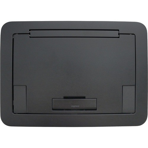 Middle Atlantic EFB45BTBK Cable Management Wiremold Evolution Series Efb45 Floor Box Flush Style Cover With Solid Lid - Floor Box Cover - Black 786564086529