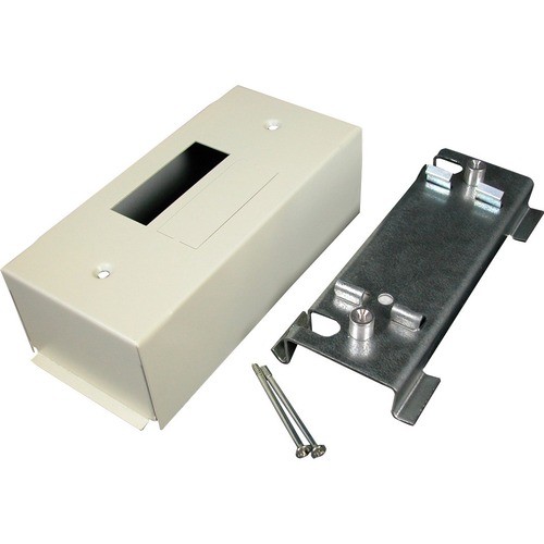 Middle Atlantic G3046KD Faceplates & Mounting Boxes Wiremold 3000 Circuit Breaker Housing Fitting - 1-gang - Gray - Steel (g3046kd) 786776085914