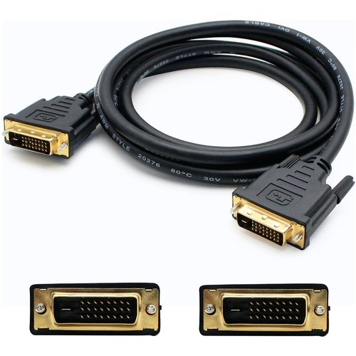 Addon DVID2DVIDDL3F Cables 3ft Dvi-d Dual Link (24+1 Pin) Male To Dvi-d Dual Link (24+1 Pin) Male Black Cable For Resolution Up 821456106913