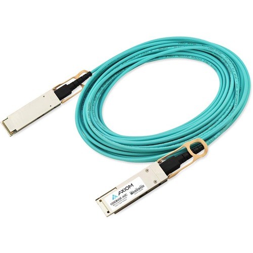 Axiom Memory 10437-AX Cables Axiom 100gbase-aoc Qsfp28 Active Optical Cable Extreme Compatible 20m - 65.62 Ft Fiber Optic Network 10437ax 841280183379