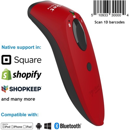 Socket Mobile CX3440-1895 Bar Code Readers Socketscanandreg; S760, Ultimate Barcode Scanner, Dotcode And Travel Id Reader, Red Cx34401895 758497115133