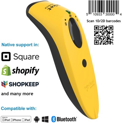 Socket Mobile CX3442-1897 Bar Code Readers Socketscanandreg; S760, Ultimate Barcode Scanner, Dotcode And Travel Id Reader, Yellow Cx34421897 758497115140