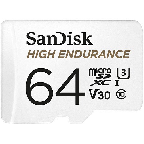 Sandisk SDSQQNR-064G-GN6IA Memory Cards Sandisk High Endurance 64 Gb Microsd - 100 Mb/s Read - 40 Mb/s Write - 2 Year Warranty (sdsqqnr-064g Sdsqqnr064ggn6ia 619659173081
