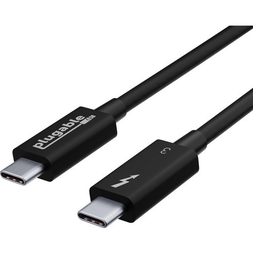 Plugable Technologies TBT3-40G80CM Cables Plugable Thunderbolt 3 Certified Usb-c Cable - 40gbps, 2.6ft (0.8m) - 2.60 Ft Thunderbolt 3 A/v Cabl Tbt340g80cm 818289970422