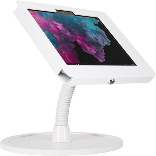 The Joy Factory KAM505W Stands & Cabinets The Joy Factory Elevate Ii Flex Countertop Kiosk For Surface Go 3   Go 2   Go (white) - 14" Height X 817713018754