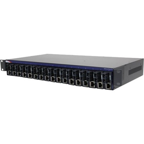 B And B Smartworx IMC-318I-US Modular Expansion Base Advantech Centralized Powered Media Converter Chassis - 18 Slot - Rack-mountable, Desktop (imc-318i- Imc318ius 663069012270