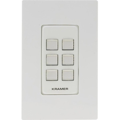 Kramer Electronics 30-804921395 A/V Control Panels Rc-306 Is A Compact 6-button Control Keypad That Fits, Us, European And Uk Stand (30-804921395) 30804921395 