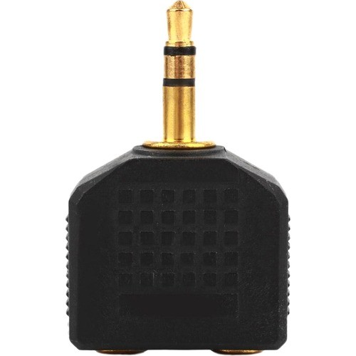 4xem 4XIJACKBK Connector Adapters 4xem 3.5mm Mini Jack Headphone Splitter Black - 1 X Mini-phone Male Stereo Audio - 2 X Mini-phone Fe 873791008599