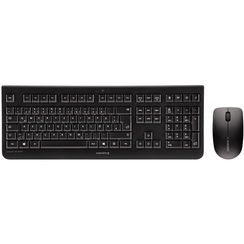 Cherry JD-0710FR-2 Keyboard & Mouse Combos Cherry Dw 3000 Wireless Keyboard And Mouse Set - French Layout - Black - Usb Wireless Rf - Optical - 1 Jd0710fr2 840183603946