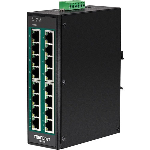 Trendnet TI-PG160 Switches & Bridges Trendnet 16-port Hardened Industrial Unmanaged Gigabit 10/100/1000mbps Din-rail Switch W/ 16 Gigabit Tipg160 710931161618