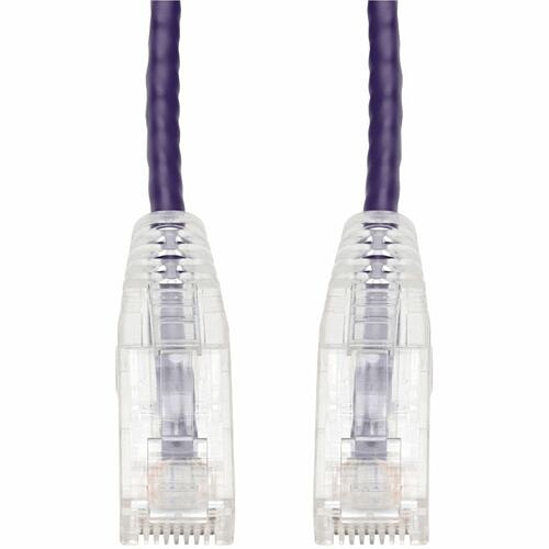 Addon ADD-14FSLCAT6-PE Cables Addon 14ft Purple Cat 6 Slim Pvc Ethernet Cable Snagless Clear-claw Rj-45 M/m - 14 Ft Category 6 Net Add14fslcat6pe 821456140566