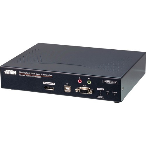 Aten KE9950T KVM Consoles/Extenders Aten 4k Displayport Single Display Kvm Over Ip Transmitter - 32808.40 Ft Range - 4k - 3840 X 2160 Ma 672792008450