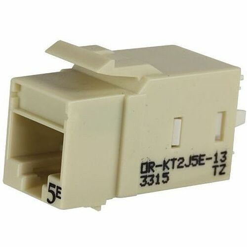 C2g KT2J5E-13 Cable Ends/Connectors Ortronics Category 5e Keystone Jack, Lacing Cap Termination, Elec Ivory - 1 Pack - 1 X Rj-45 Keyston Kt2j5e13 662875698807