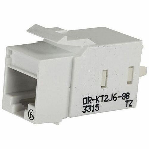 C2g KT2J625-88 Cable Ends/Connectors Ortronics Keystone Cat6 Jack White, 25pk - 25 Pack - 1 X Rj-45 Keystone - Female - White, Cloud Whit Kt2j62588 662875882947
