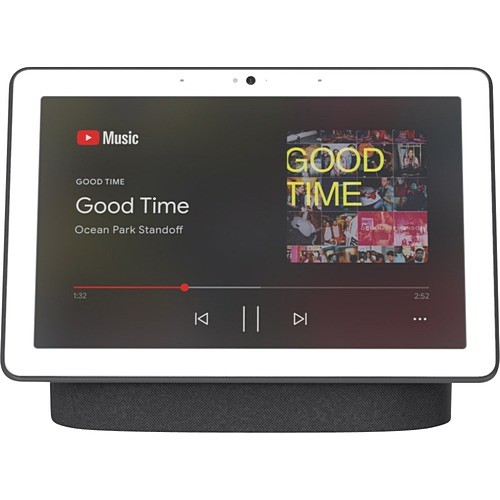 Google GA00639-US Smart Home Assistants Google Nest Hubmax Smart Home Assistant - Charcoal - 9.9" Width X 4" Depth X 7.2" Height - Charcoal  Ga00639us 974574696832