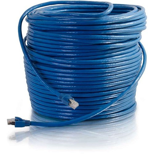 C2g CG43167 Cables 50ft Cat6 Snagless Solid Shielded (stp) Ethernet Patch Cable - Blue 0757120431671