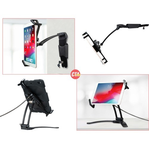 Cta Digital PAD-SKMSB Mounting Kits Cta Digital 2-in-1 Security Multi-flex Tablet Stand And Wall Mount For 7-14 Inch Tablets, Including  Padskmsb 818275517495
