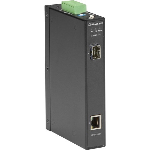 Black Box LGC280A Transceivers/Media Converters Black Box Lgc280 Series Gigabit Industrial Media Converter Sfp - 1 X Network (rj-45) - Gigabit Ether 822088135173