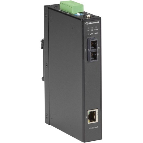 Black Box LGC281A Transceivers/Media Converters Black Box Lgc280 Series Gigabit Industrial Media Converter - Multimode Sc - 1 X Network (rj-45) - 1  995477536810