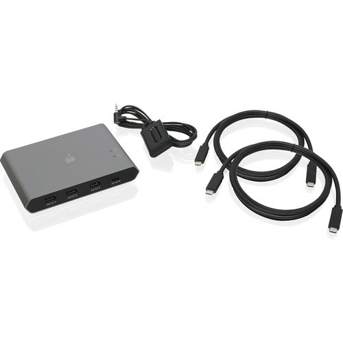 Iogear GUS4C2 USB/Firewire Adapters Iogear Access Pro Usb-c 2-port Keyboard Mouse And Peripheral Switch With Power Delivery - Usb 3.1 (gen 881317518989