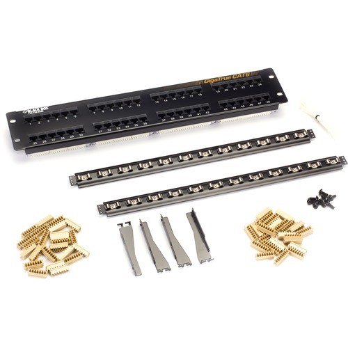 Black Box JPM612A-R8 Patch Panels Black Box Gigatrueandreg; Cat6 Patch Panel - 2u, Unshielded, 48-port - 48 Port(s) - 48 X Rj-45 - 2u Hi Jpm612ar8 822088143543