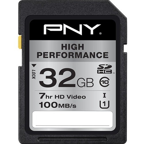 Pny Technologies P-SDHC32GU1GW-GE Memory Cards Pny High Performance 32 Gb Class 10/uhs-i (u1) Sdhc - 100 Mb/s Read - Lifetime Warranty (p-sdhc32gu1 Psdhc32gu1gwge 995476683546