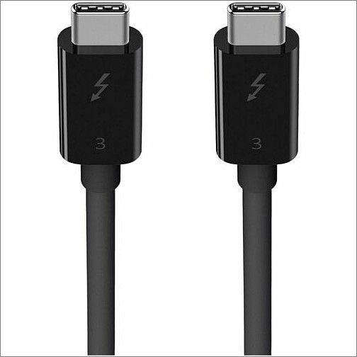 Belkin F2CD084BT0.8MBK Cables Belkin Thunderbolt 3 Cable (usb-c To Usb-c, 100w) - 2.60 Ft Thunderbolt 3/usb-c Data Transfer Cable  F2cd084bt08mbk 745883776566