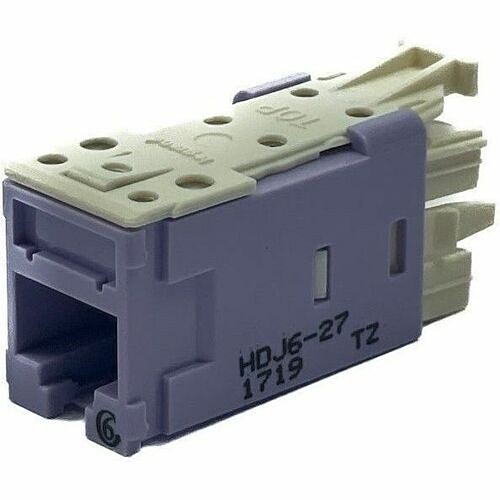 C2g HDJ6-27 Cable Ends/Connectors Ortronics Clarity High Density Jack (hdj) Cat6, T568a/b, Blue - 1 - 1 X Rj-45 Network - Female - Pur Hdj627 662875250890