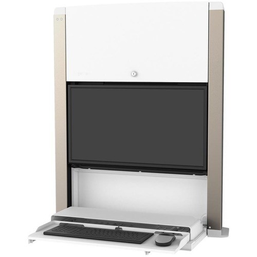 Ergotron 61-367-030 Mounting Kits Ergotron Carefit Mounting Enclosure For Lcd Display, Mini Pc, Computer - White - Adjustable Height - 61367030 698833076646