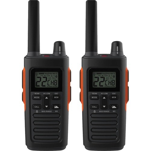Cobra RX680 Walkie Talkies/Radios Cobra Rx680 Rugged Waterproof Walkie Talkies, Pair - 60 Radio Channels - Upto 200640 Ft - Noaa Weath 843677009545
