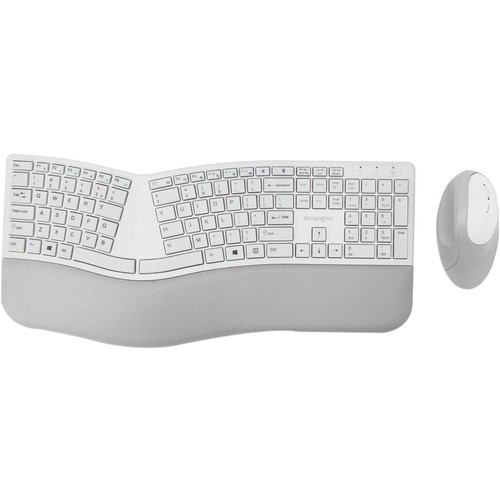 Kensington K75407US Keyboard & Mouse Combos Kensington Pro Fit Ergo Wireless Keyboard And Mouse-gray - Usb Wireless Bluetooth/rf 4.0 Keyboard -  085896754077