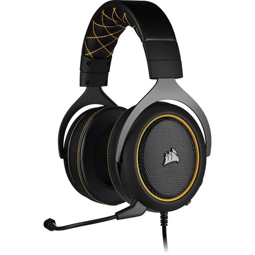 Corsair CA-9011214-NA Headsets/Earsets Corsair Hs60 Pro Surround Gaming Headset - Yellow - Stereo - Mini-phone - Wired - 32 Ohm - 20 Hz - 2 Ca9011214na 840006610243
