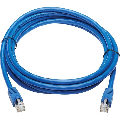 Eaton N261P-010-BL Cables Eaton Tripp Lite Series Cat6a 10g Snagless F/utp Ethernet Cable (rj45 M/m), Poe, Cmr-lp, Blue, 10 Ft N261p010bl 037332242532