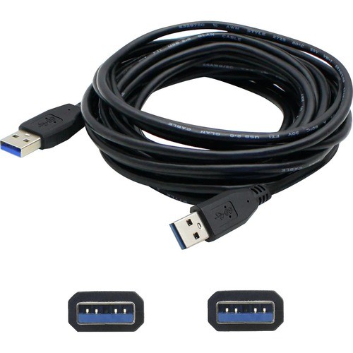 Addon USB3EXTAB1 Cables Addon 1ft Usb 3.0 (a) Male To Usb 3.0 (b) Male Black Cable - 1 Ft Usb/usb-b Data Transfer Cable For  821456025108