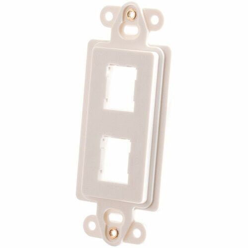 C2g 419HDJ2-88 Faceplates & Mounting Boxes Ortronics Hdj 2-port Rectangular Stylistics Frame, White - 2 X Total Number Of Socket(s) - 1-gang -  419hdj288 662875930679