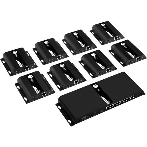 Siig CE-H25G11-S1 Video Consoles/Extenders Siig 1x8 Hdmi Splitter Hdbitt Over Ip Extender - 120m - 1 Input Device - 8 Output Device - 393.70 Ft Ceh25g11s1 662774043142