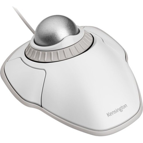 Kensington K72500WW Pointing Devices (Mice) Kensington Orbit Trackball With Scroll Ring - White - Optical - Cable - White - Usb - Scroll Ring -  085896725008