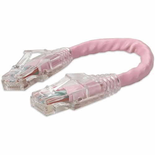 Addon ADD-0-5FCAT6-PK Cables Addon 6in Rj-45 (male) To Rj-45 (male) Straight Pink Cat6 Utp Pvc Copper Patch Cable - 100% Compatib Add05fcat6pk 821456437161