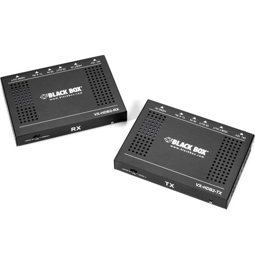 Black Box VX-HDB2-KIT Video Consoles/Extenders Black Box Hdr Catx Video Extender Rx And Tx - 4k Hdmi 2.0, 60hz, 4:4:4 - 1 Input Device - 1 Output Dev Vxhdb2kit 822088147824